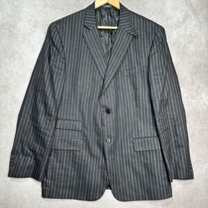 John Varvatos USA Blazer Mens Gray Italian Linen Blend Sport Coat Jacket 46R